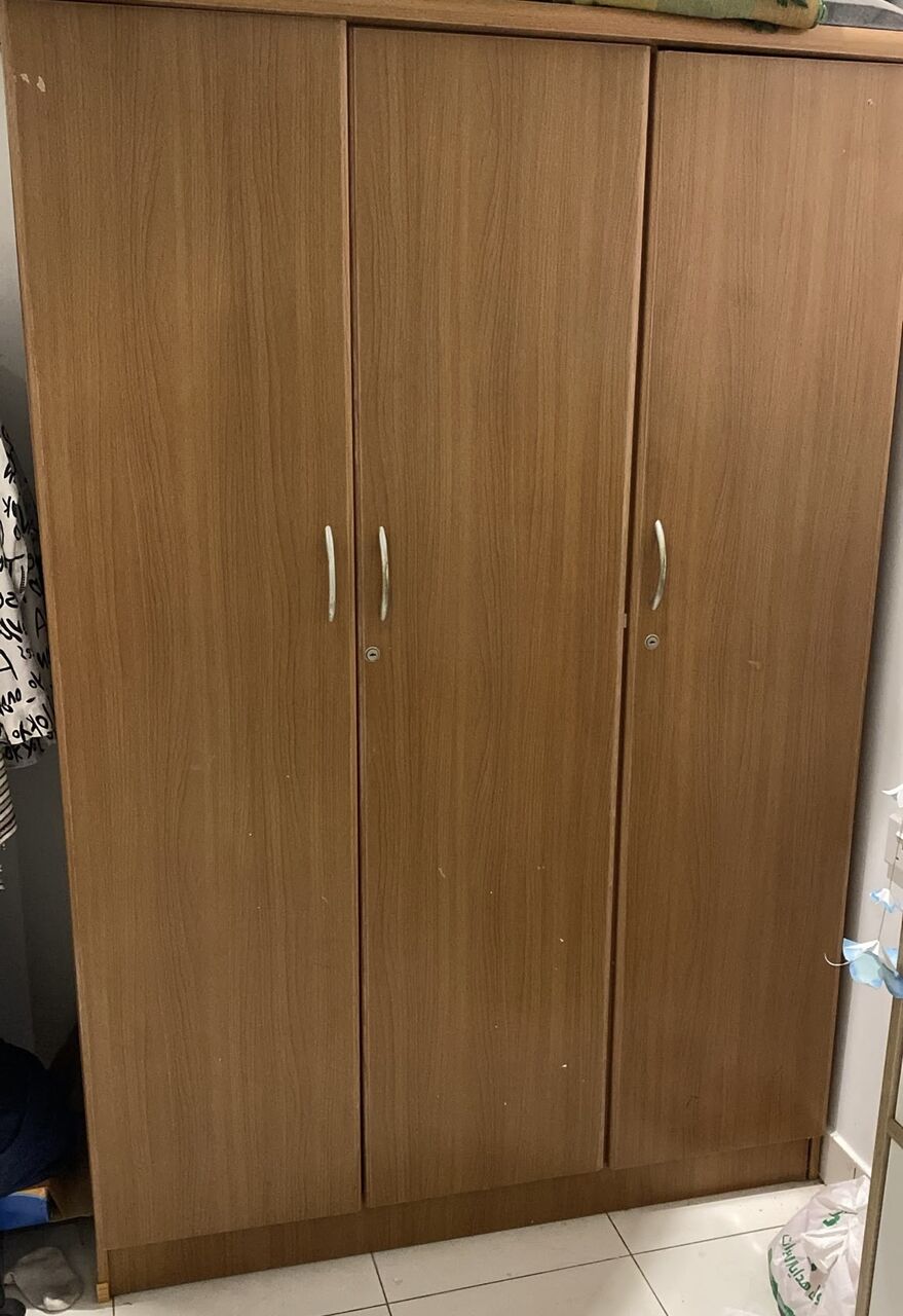 Bilad Al Qadeem, Furniture, BHD 15,  Wardrobe 3 Doors Strong Wooden Brown