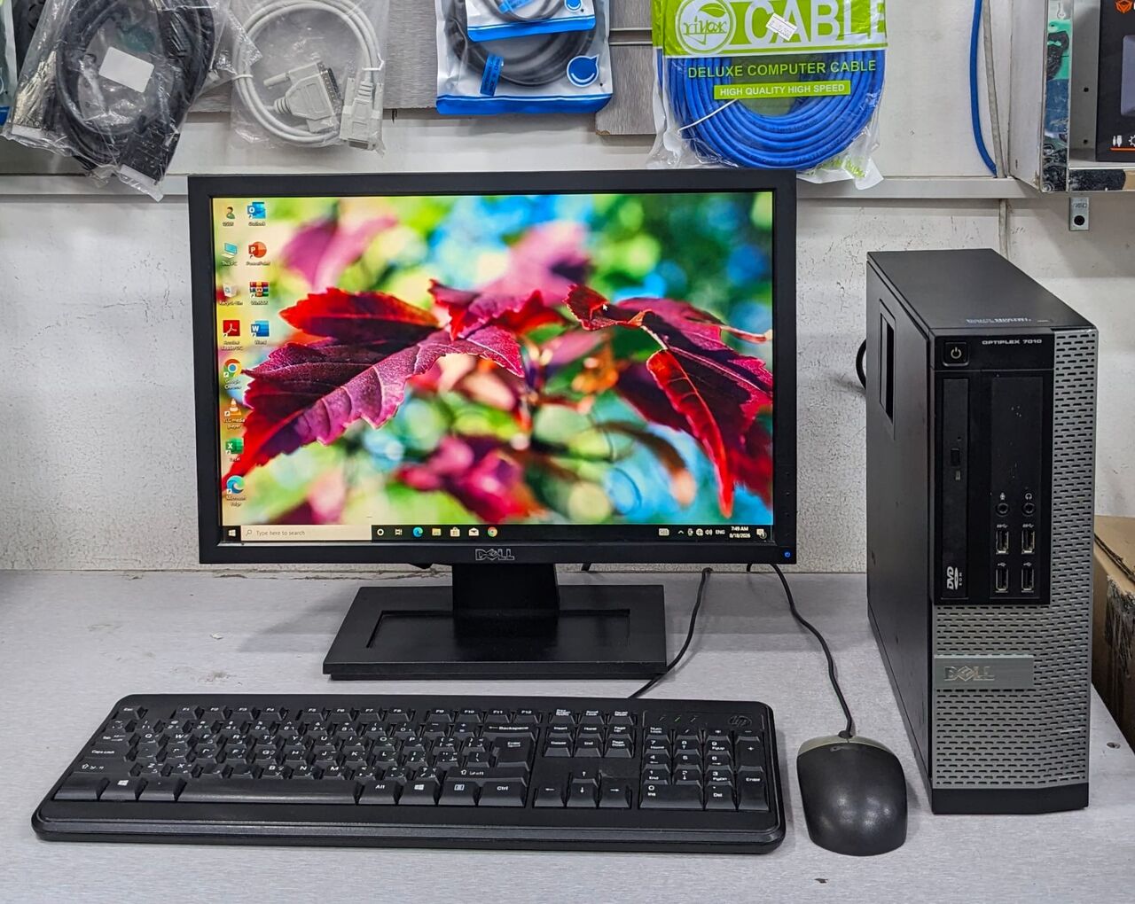 Manama, Computers, BHD 58,  Dell Core I5 3.3Ghz PC 8GB RAM 256GB SSD 19" Monitor Windows & Office Ready To Use