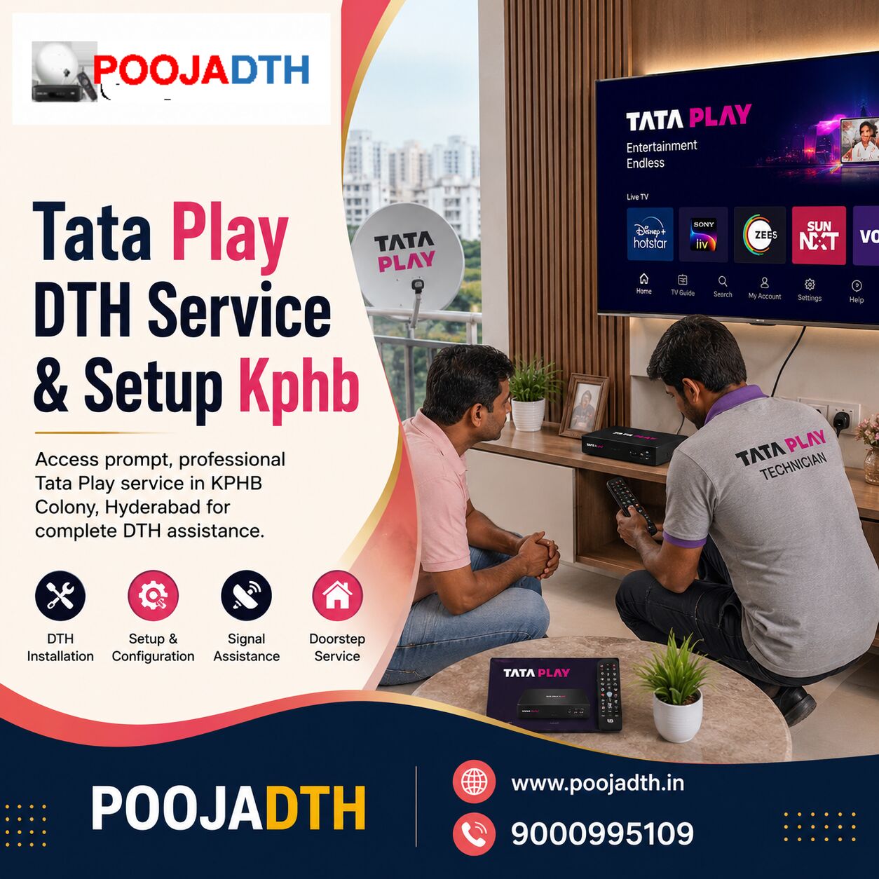Mumbai, Television, Tata Play DTH Service & Setup Kphb