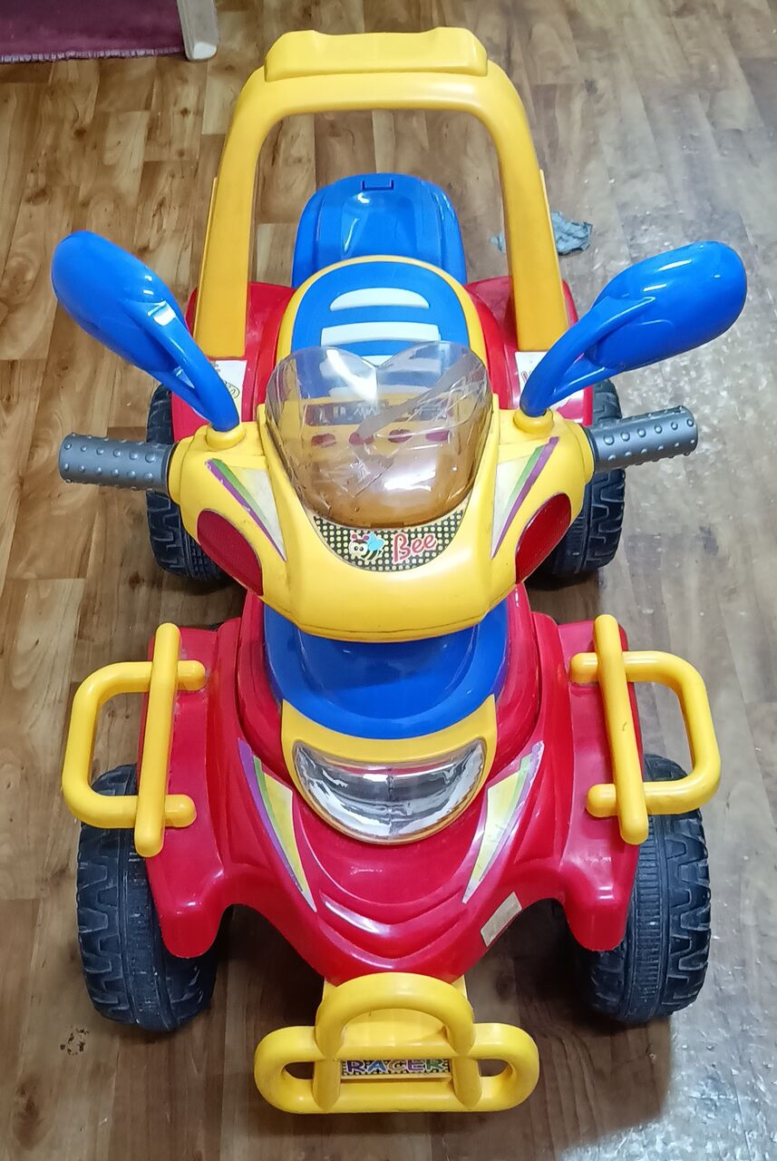 Jubail, Toys & Games, SAR 350,  *4 Wheels Electric Kids Bike With Free Car And Swing - Free Delivery Within Jubail*