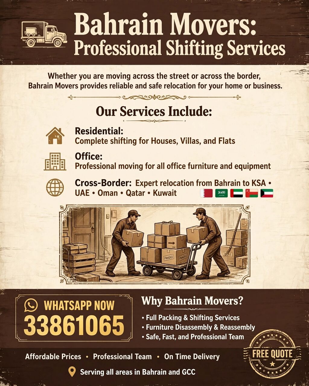 Amwaj Islands, Labor/Moving, International Movers And Packers