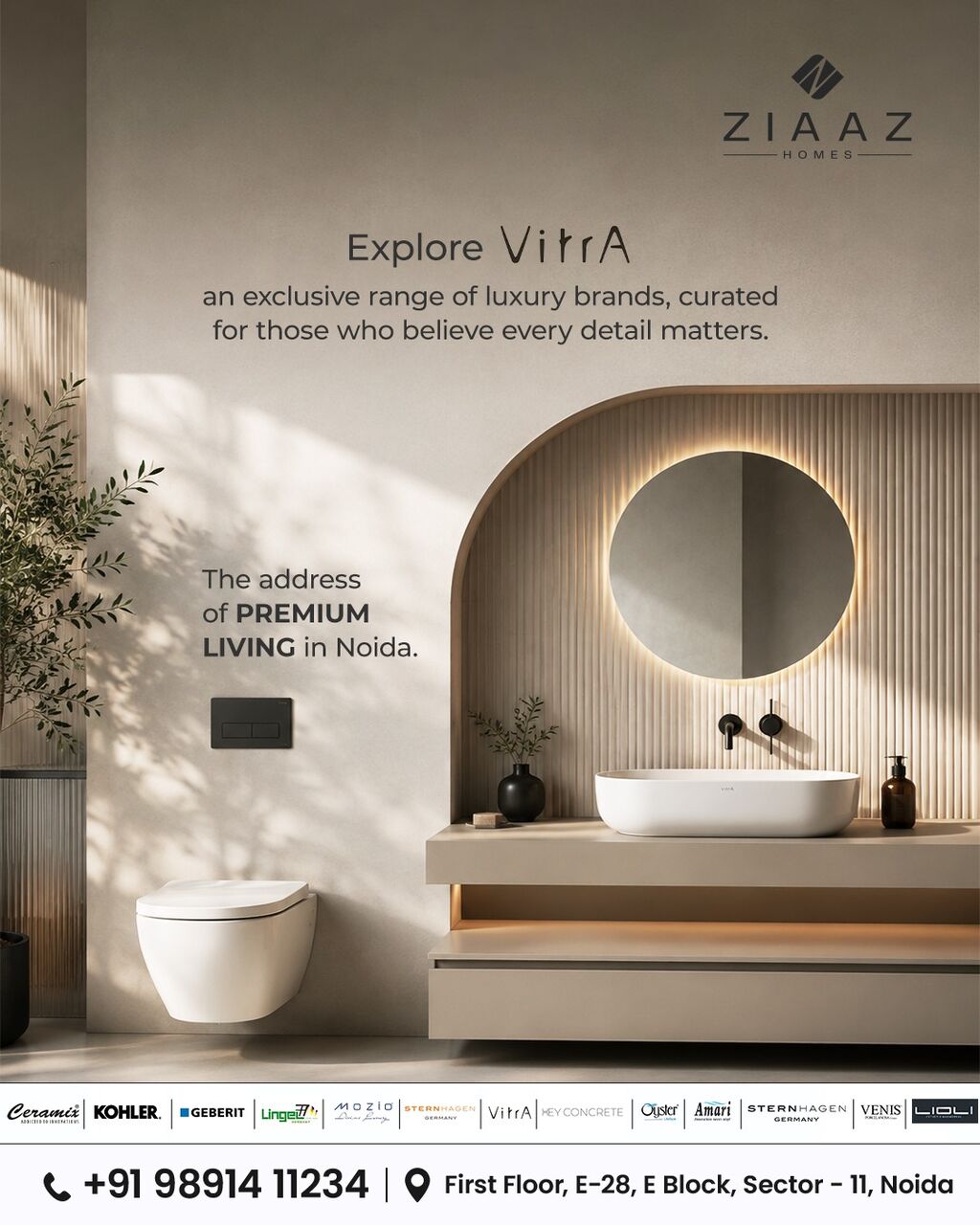 Noida, Interior Design, Lingel Aluminium Windows | Ziaaz Homes