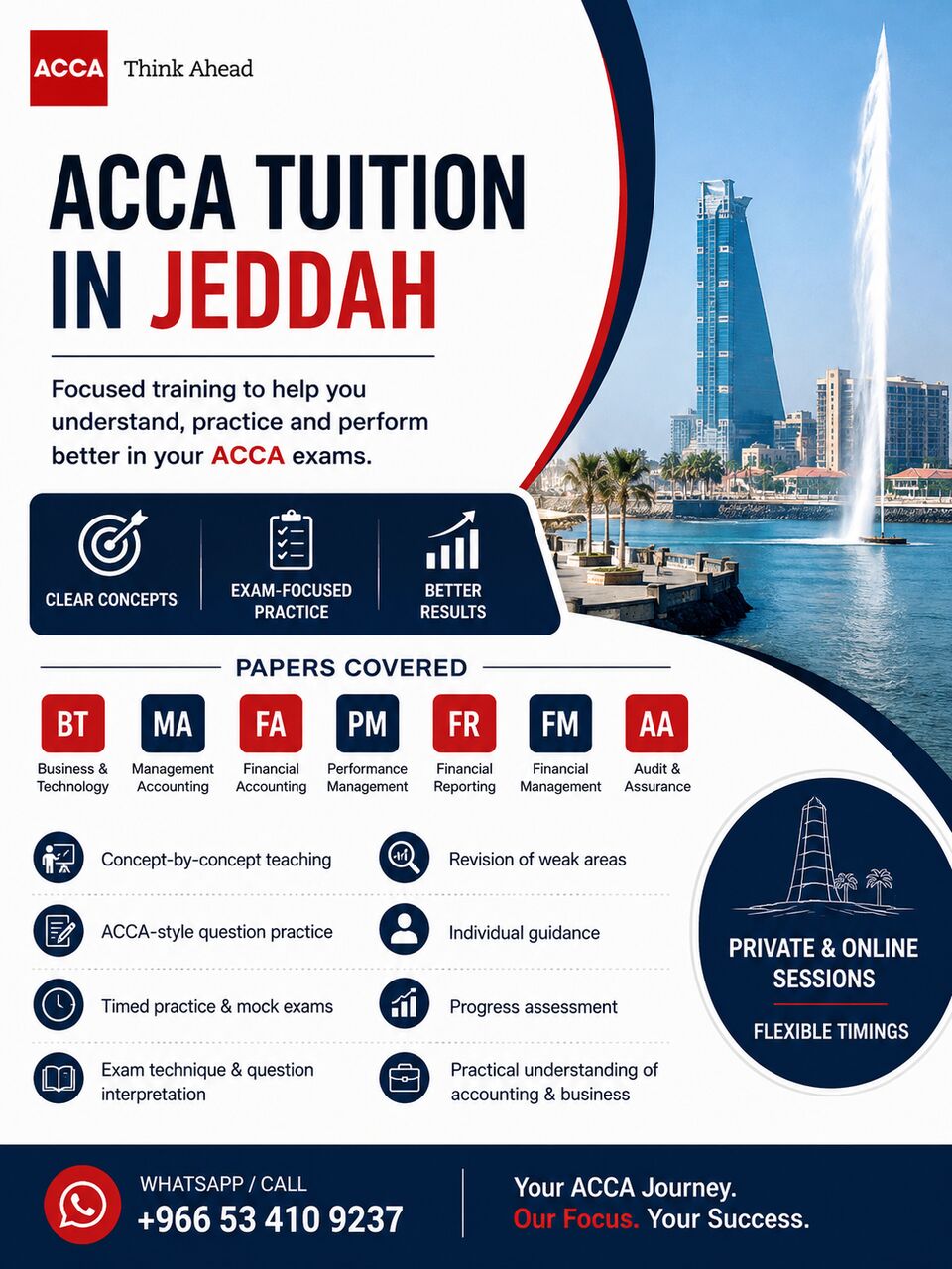 Jeddah, Lessons Offered, ACCA PRIVATE TUTOR | JEDDAH | FROM CONCEPTS TO EXAM PRACTICE
