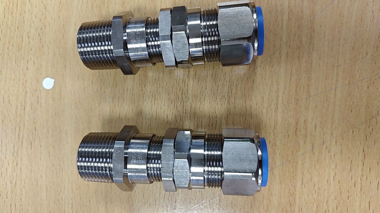 Jubail, Electrical & Plumbing, SAR 63,  Industrial Type Nickel Plated Armoured Gland Size: 20 E1W 3/4" NPT
