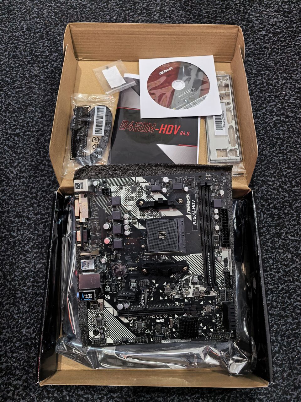 Jeddah, Computers, SAR 450,  Asrock Motherboard Socket AM4 - B450M-HDV R4.0