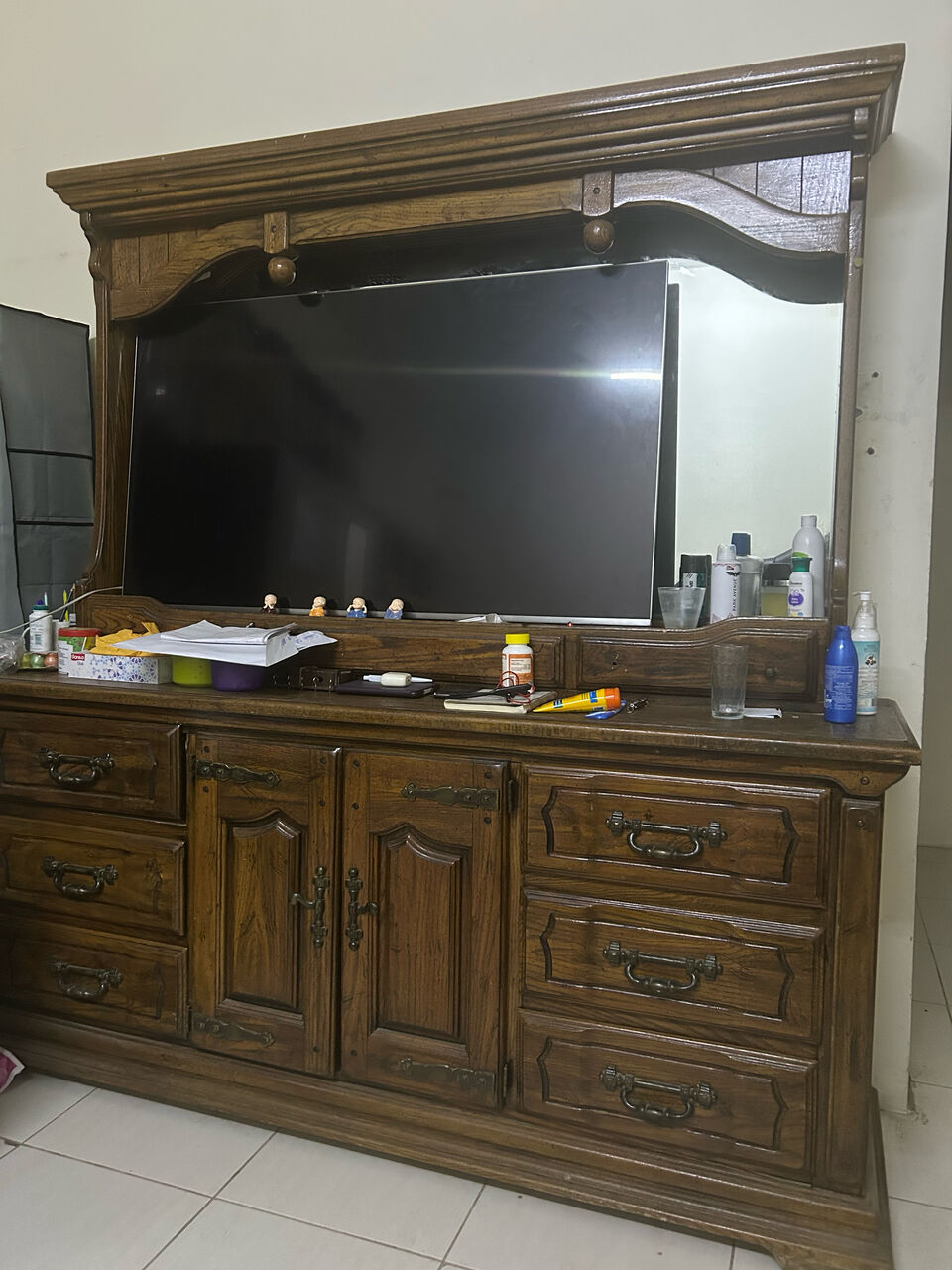 Jubail, Furniture, SAR 400,  Bed With Mattress And Dresser