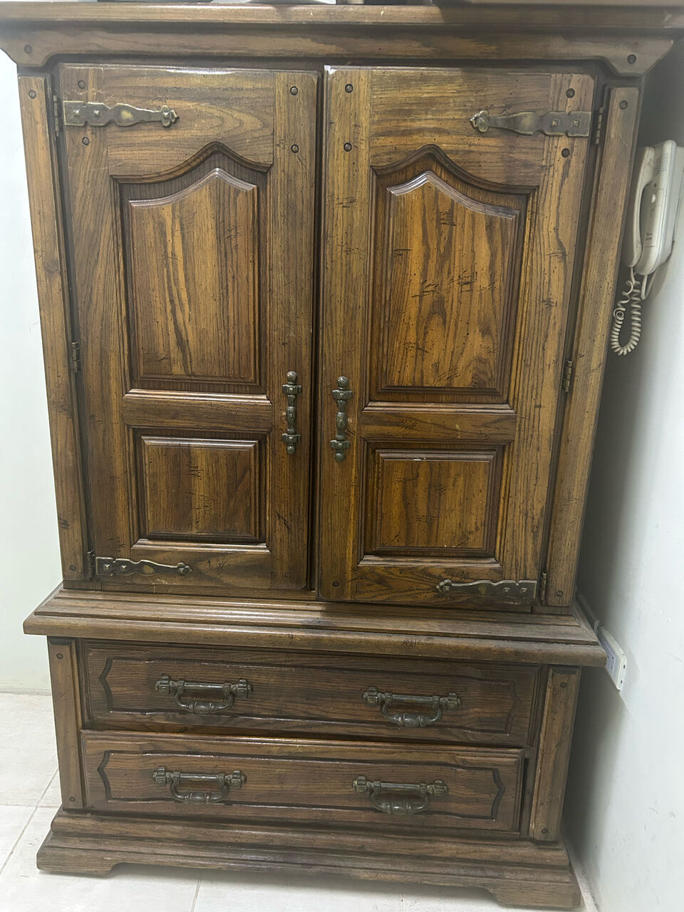 Jubail, Furniture, SAR 400,  Bed With Mattress And Dresser