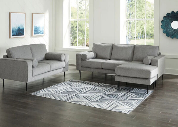 New York, Business, Buy 2 Piece Sofa Set | Hazela Charcoal Living Room