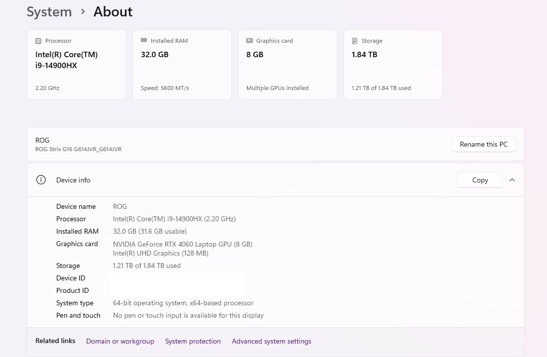 Riyadh, Computers, SAR 6000,  ASUS ROG Strix G16 &mdash; I9 / RTX 4060 8GB/ 32GB / 2TB