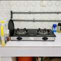 SAR 120, 2-burner Glass-top Gas Stove In Excellent Condition