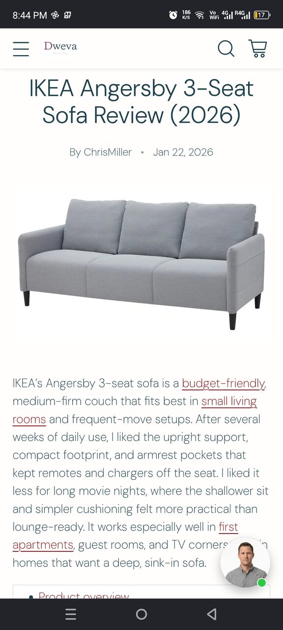 Al Khobar Al Shamalia, Furniture, SAR 500,  IKEA SOFA 3 Seater In Excellent Condition
