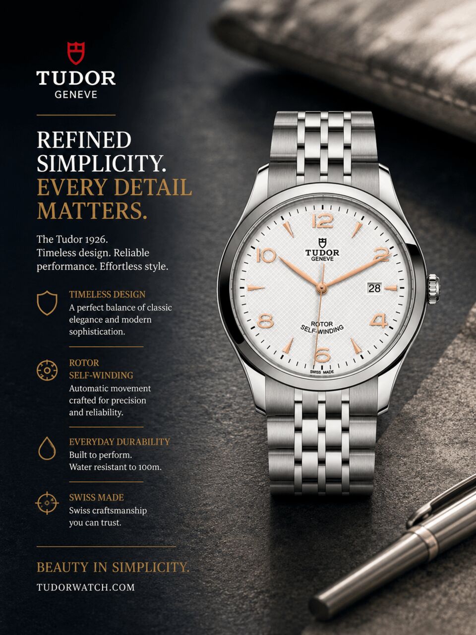 New Delhi, Watches, INR 244200,  Tudor 1926: A Luxury Watch With Vintage Charm
