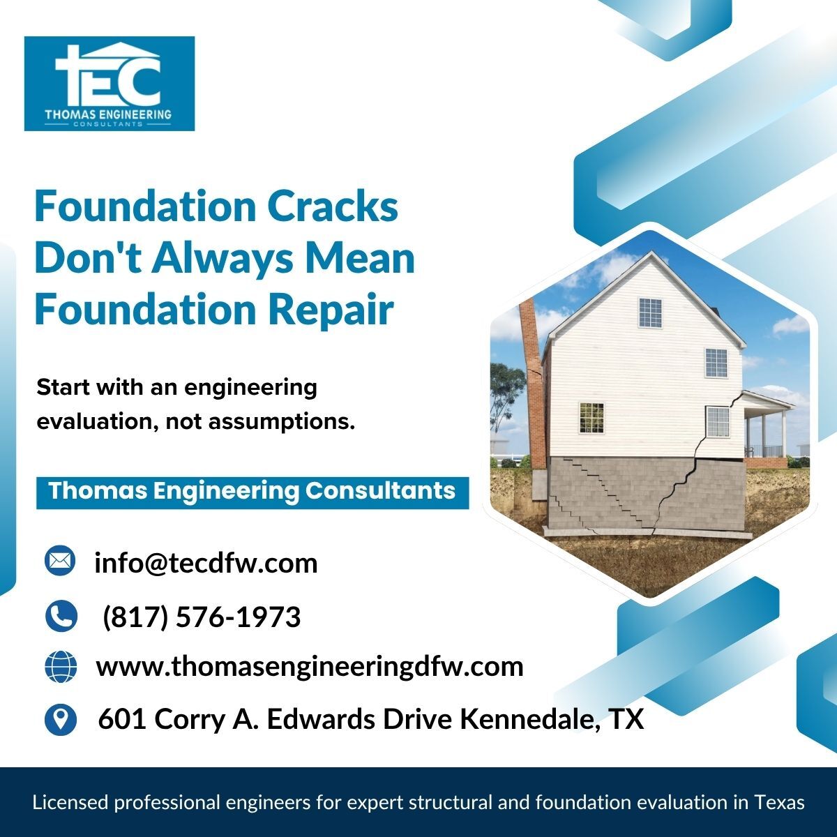 New York, Construction, Foundation Cracks Don