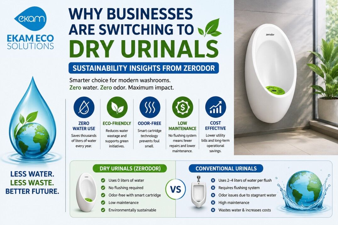 Ahmedabad, Household, Buy Eco-Friendly Urinals For Commercial & Public Toilets | Ekam Eco Solutions