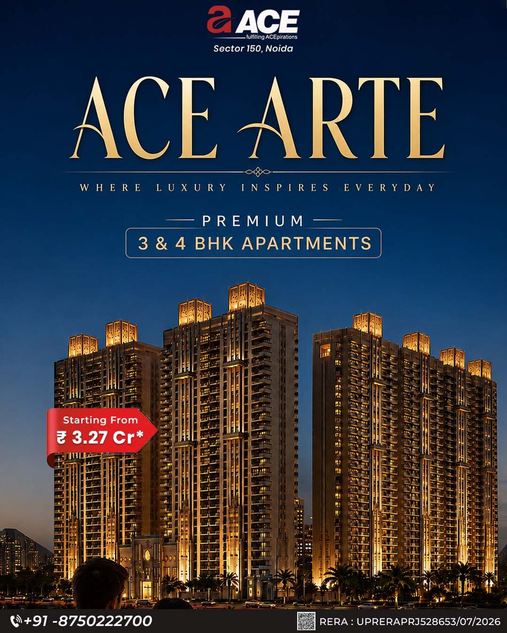 Greater Noida, Real Estate For Sale, INR 16,  2 BR,  1900 Sq. Feet,  3 Bhk Apartments In Noida Sector 150