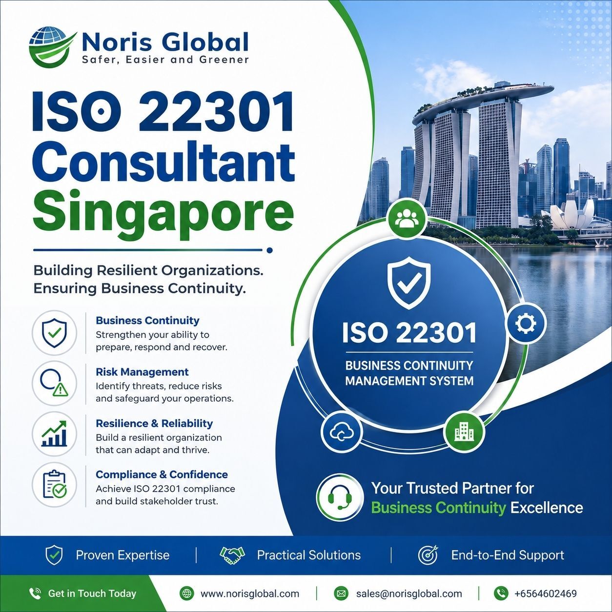Singapore, Business, ISO 22301 Consultant Singapore For Business Continuity Support