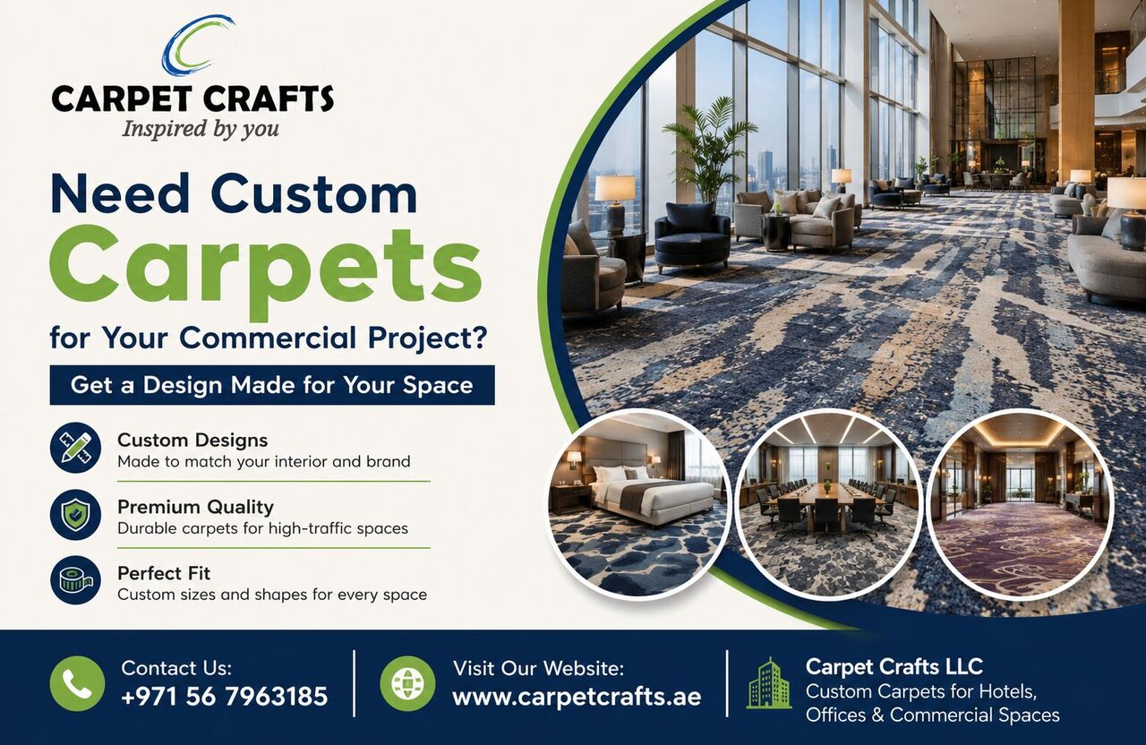 Dubai, Household, Need Custom Carpets For Your Commercial Project? Get A Design Made For Your Space