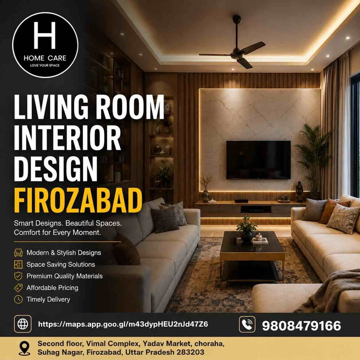 Mumbai, Interior Design, Modern Living Room Interior Design Firozabad