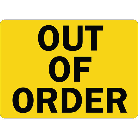 New York, Printing, Out Of Order Signs For Clear Workplace Communication | StickerJet