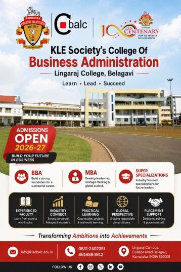 Bangalore, Education, CBL Survivor - Bba Colleges In Karnataka | KLE BBA