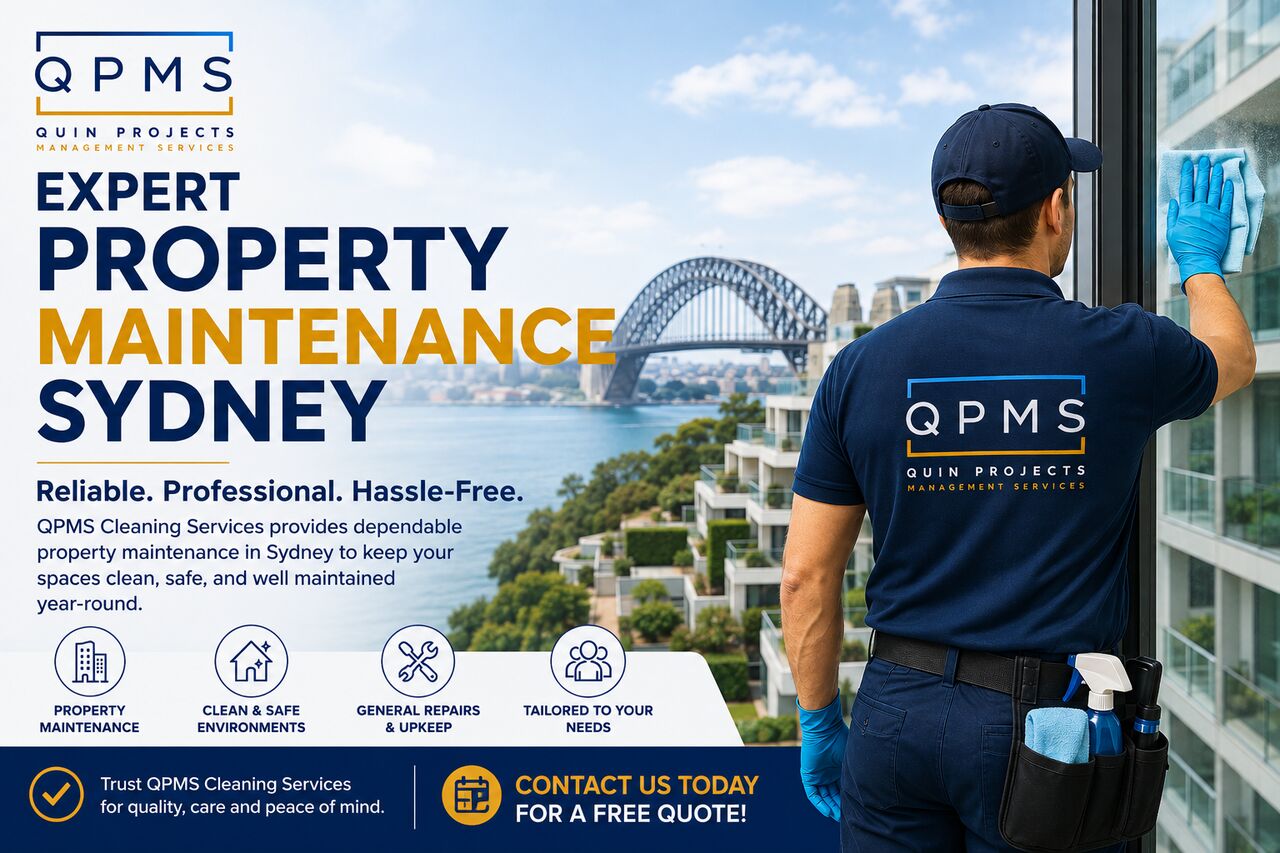 Sydney, Cleaning, Property Maintenance Sydney Solutions For QPMS Cleaning Services