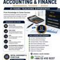 ACCA &bull; CMA &bull; CFA &bull; CPA &bull; ACCOUNTING & FINANCE | 21 YEARS&rsquo; EXPERIENCE | JEDDAH