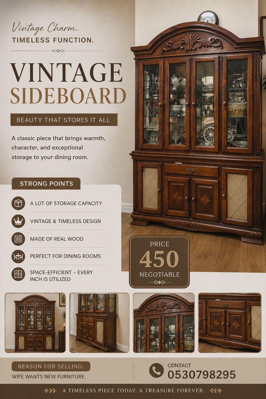 Umm Al Hamam, Furniture, SAR 450,  Sideboard Cabinet For Storage