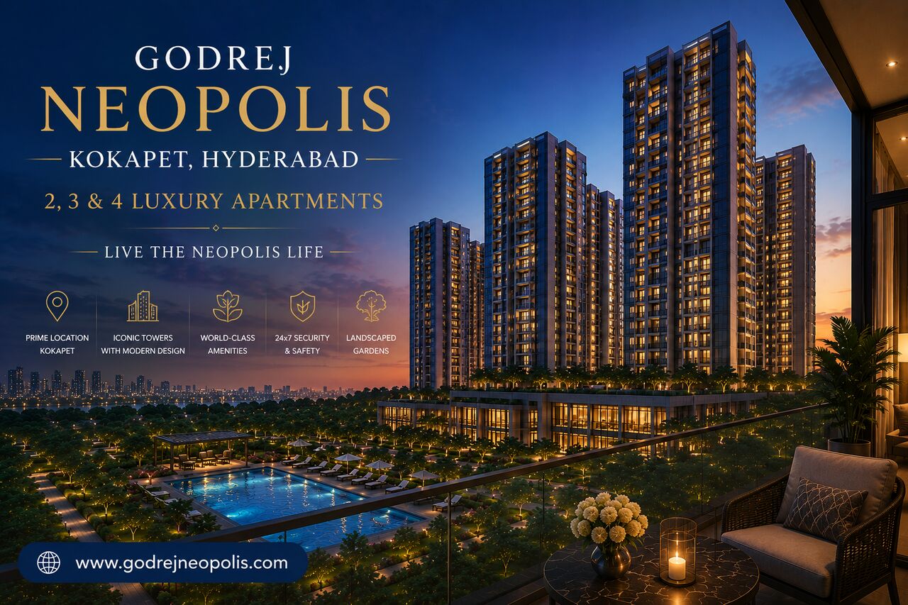 Kurnool, Real Estate For Sale, INR 9000000,  700 Sq. Feet,  Godrej Neopolis Hyderabad - Your Space, Your Story.