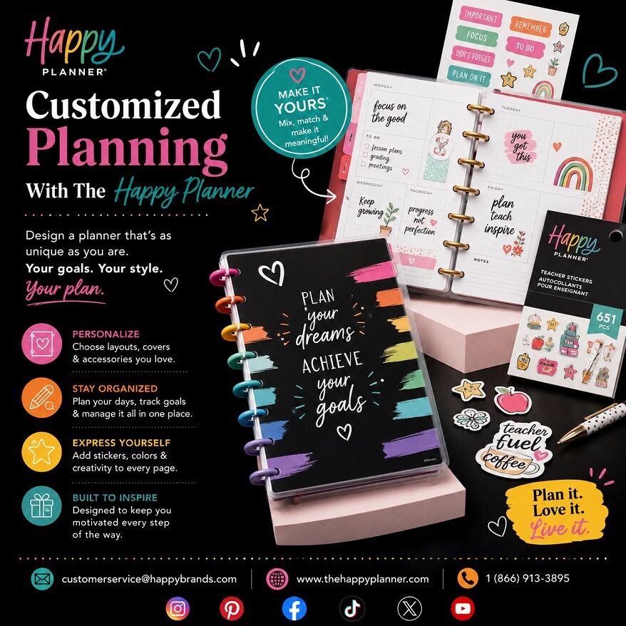 New York, Books, USD 10,  Customized Planning With The Happy Planner