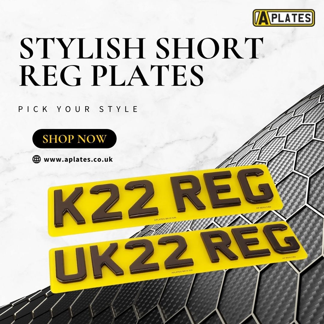 London, Auto Parts, Stylish Short Reg Plates For Cars And Custom Builds