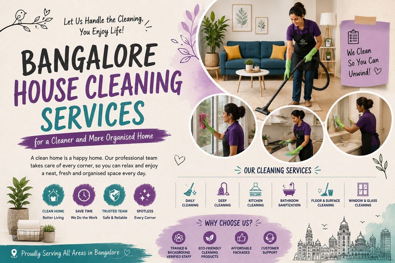 Bangalore, Cleaning, Bangalore House Cleaning Services For A Cleaner And More Organised Home