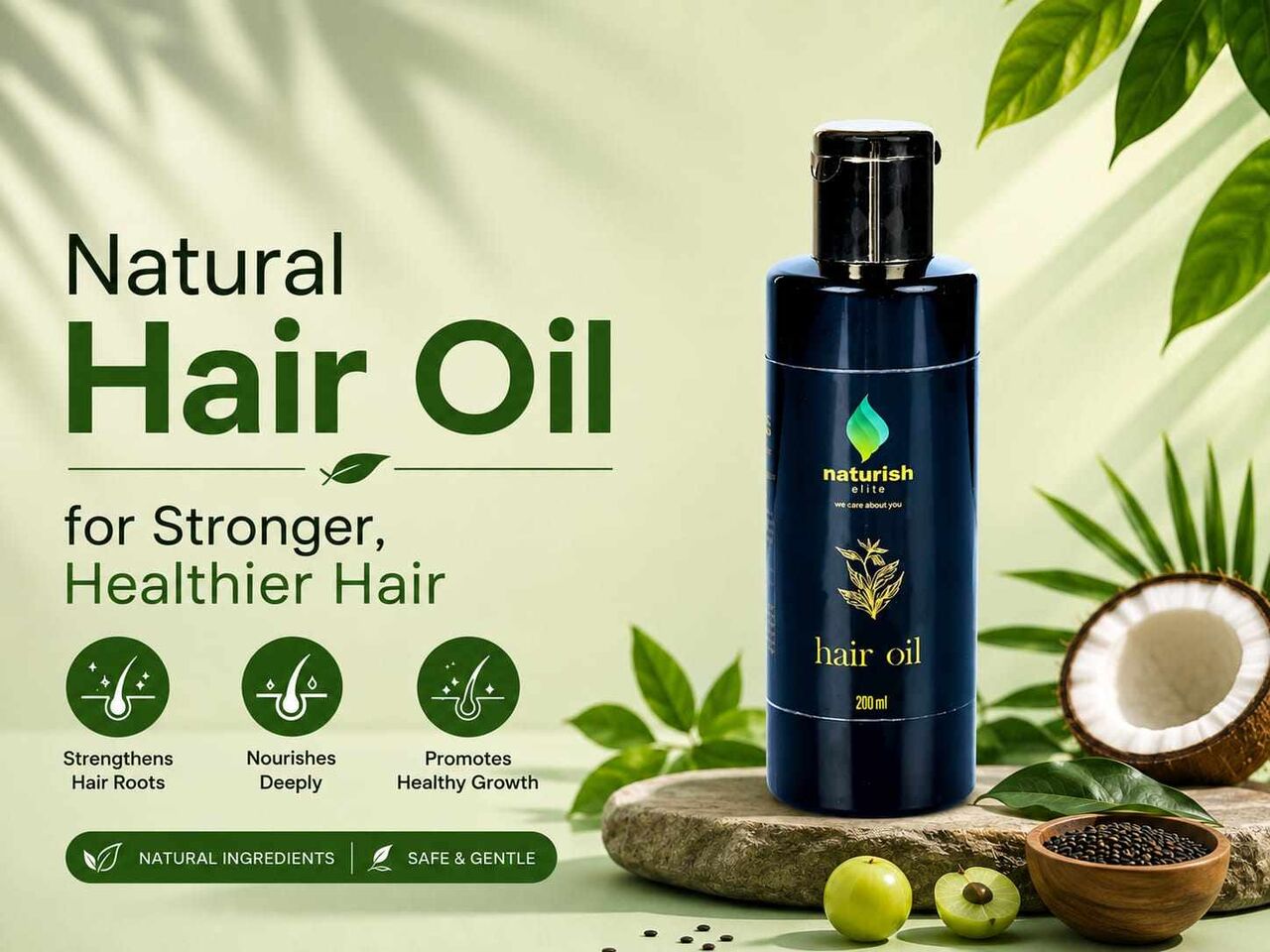 Mumbai, Health & Beauty Items, INR 495,  Natural Hair Oil For Strong, Healthy & Shiny Hair