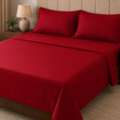 INR 1499,  Red Bed Sheets Online | Bold Pure Cotton