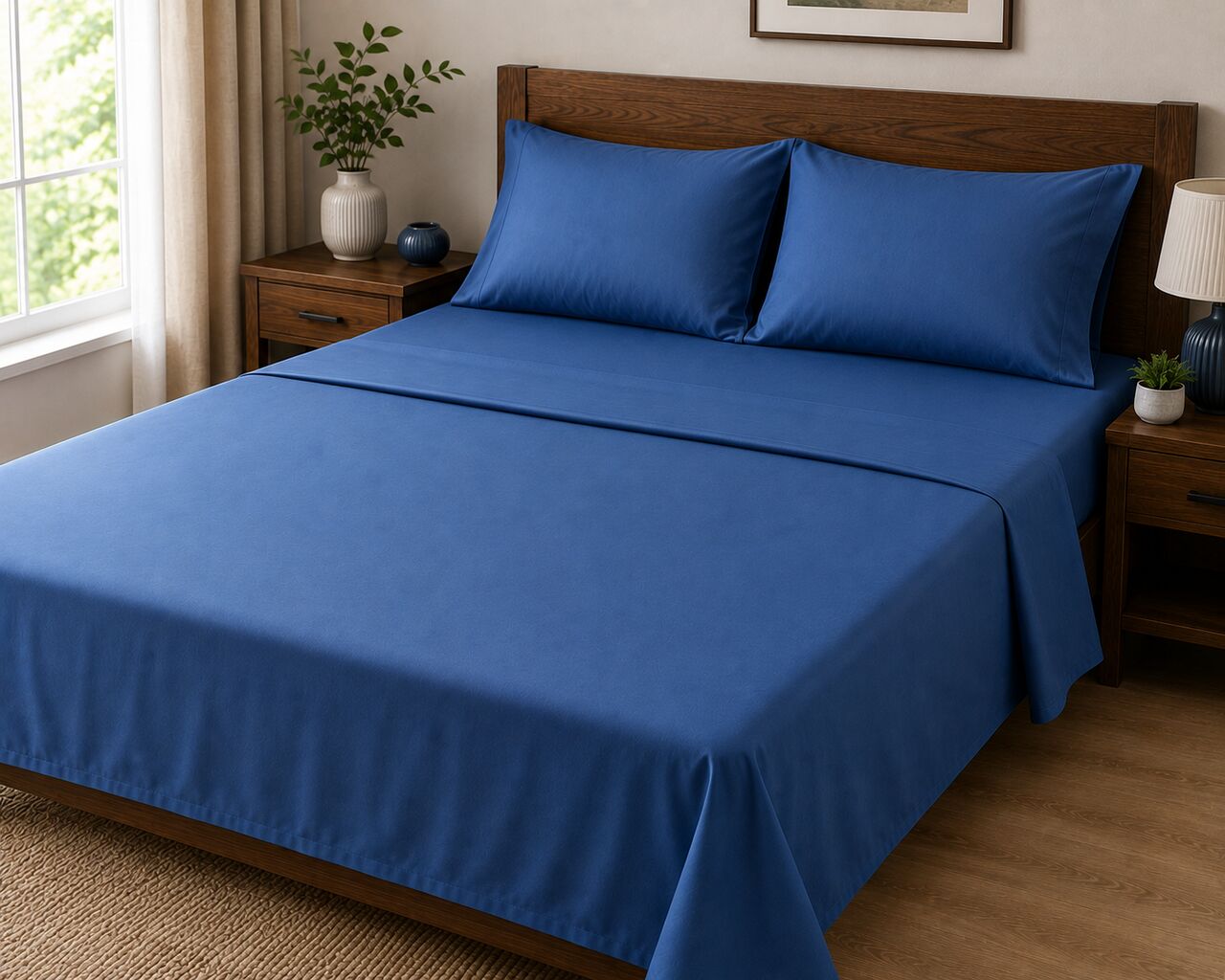 Mumbai, Household Items, INR 1499,  Bed Sheet Blue Online | Handloom Pure Cotton