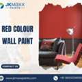 Elegant Red Colour Wall Paint For Bedrooms