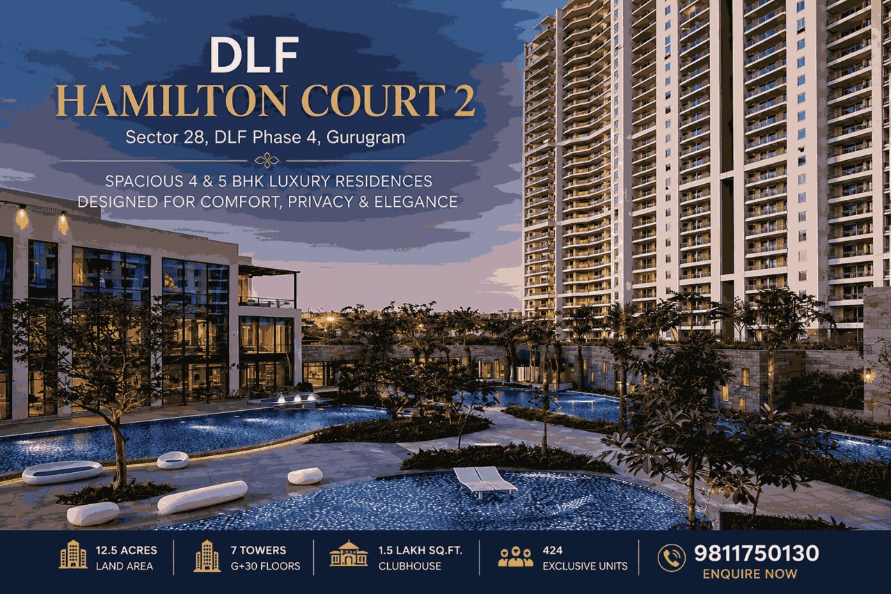 Gurgaon, Real Estate, DLF Hamilton Court 2 Sector 28 Gurgaon &ndash; Luxury Living In DLF Phase 4
