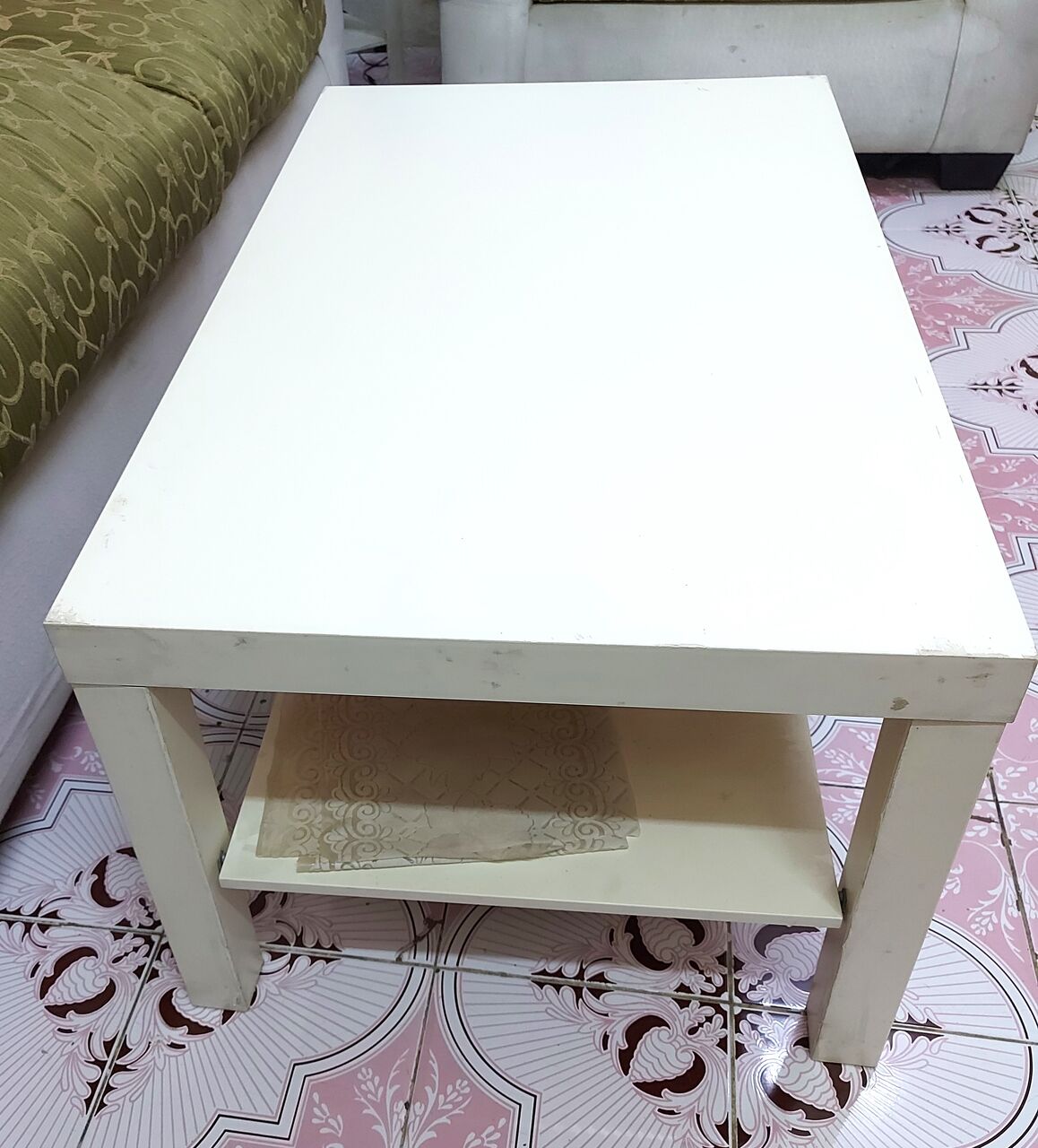 Jeddah, Furniture, IKEA Coffee Table, White Colour, Used, 90x55 Cm