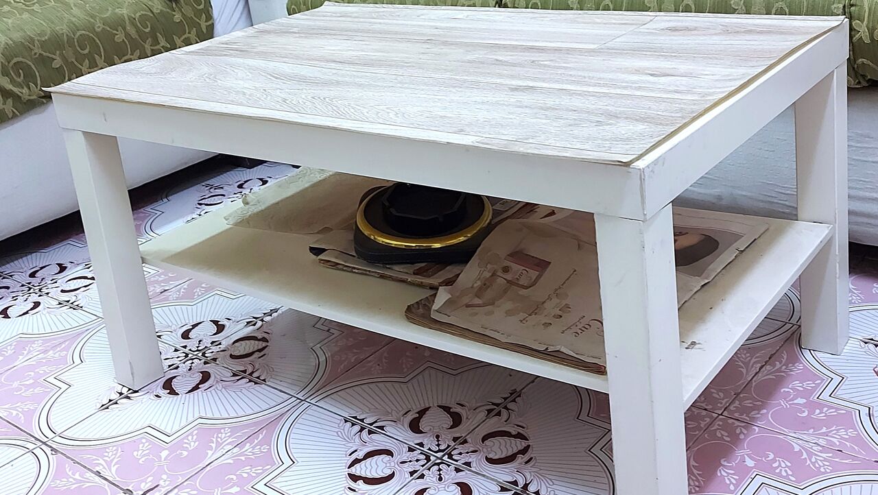 Jeddah, Furniture, IKEA Coffee Table, White Colour, Used, 90x55 Cm