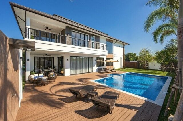 Bangkok, Real Estate For Sale, THB 59128000,  5 BR,  287 Sq. Feet,  Luxury Pool Villa 59.128 Million Baht #Kad Farang #Hang Dong, 2-story Luxury Pool Villa