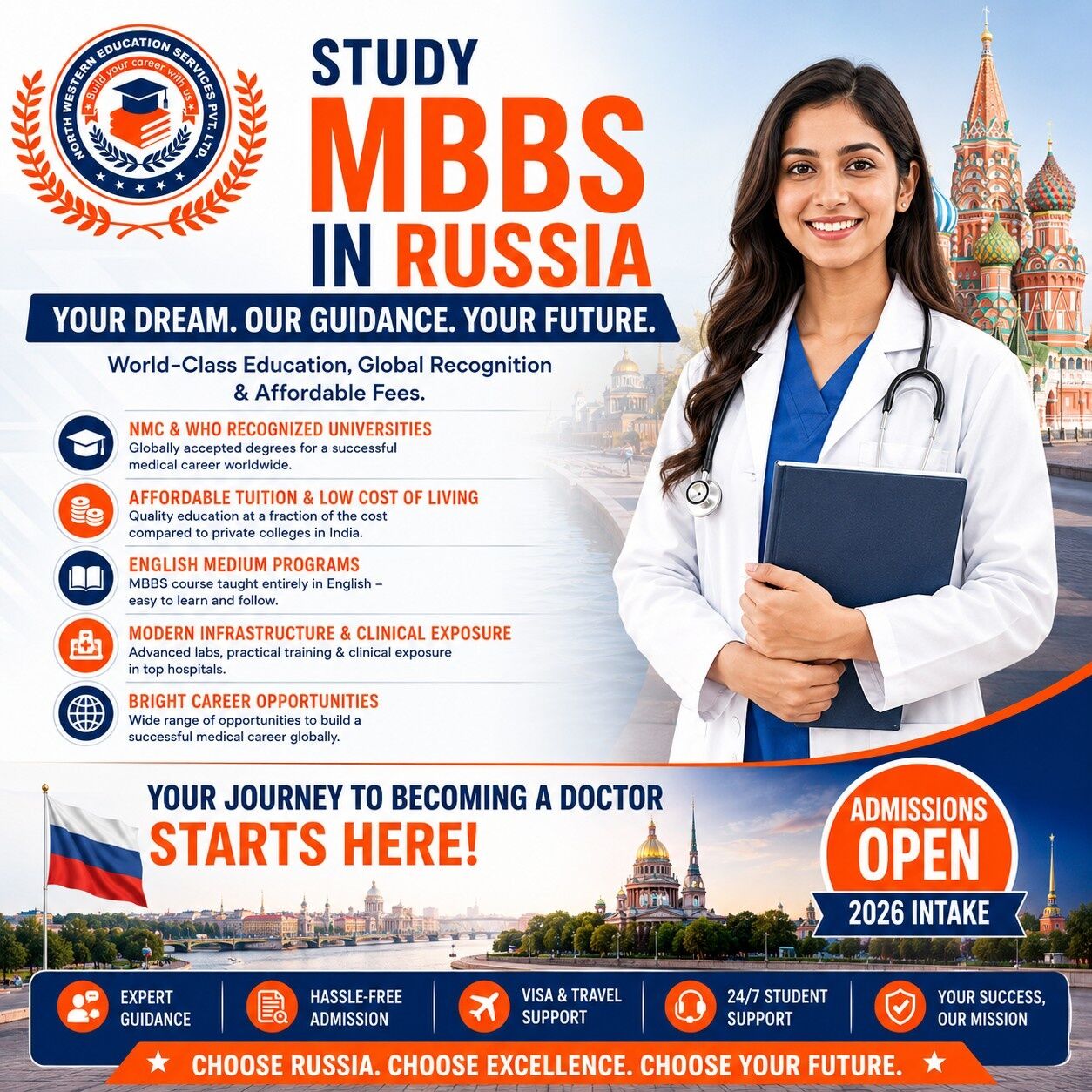 Mumbai, Education, 🩺 DREAM BIG. STUDY GLOBAL. BECOME A DOCTOR! 🇷🇺