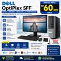 BHD 60,  DELL OptiPlex SFF | Core I5 | 8GB RAM | 256GB SSD | 19" HD Monitor Set | BD 60
