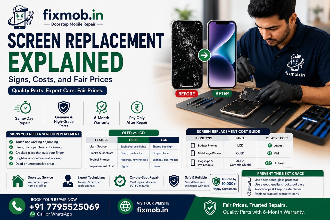 Mumbai, Technical, Screen Replacement Explained: Signs, Costs, And Fair Prices
