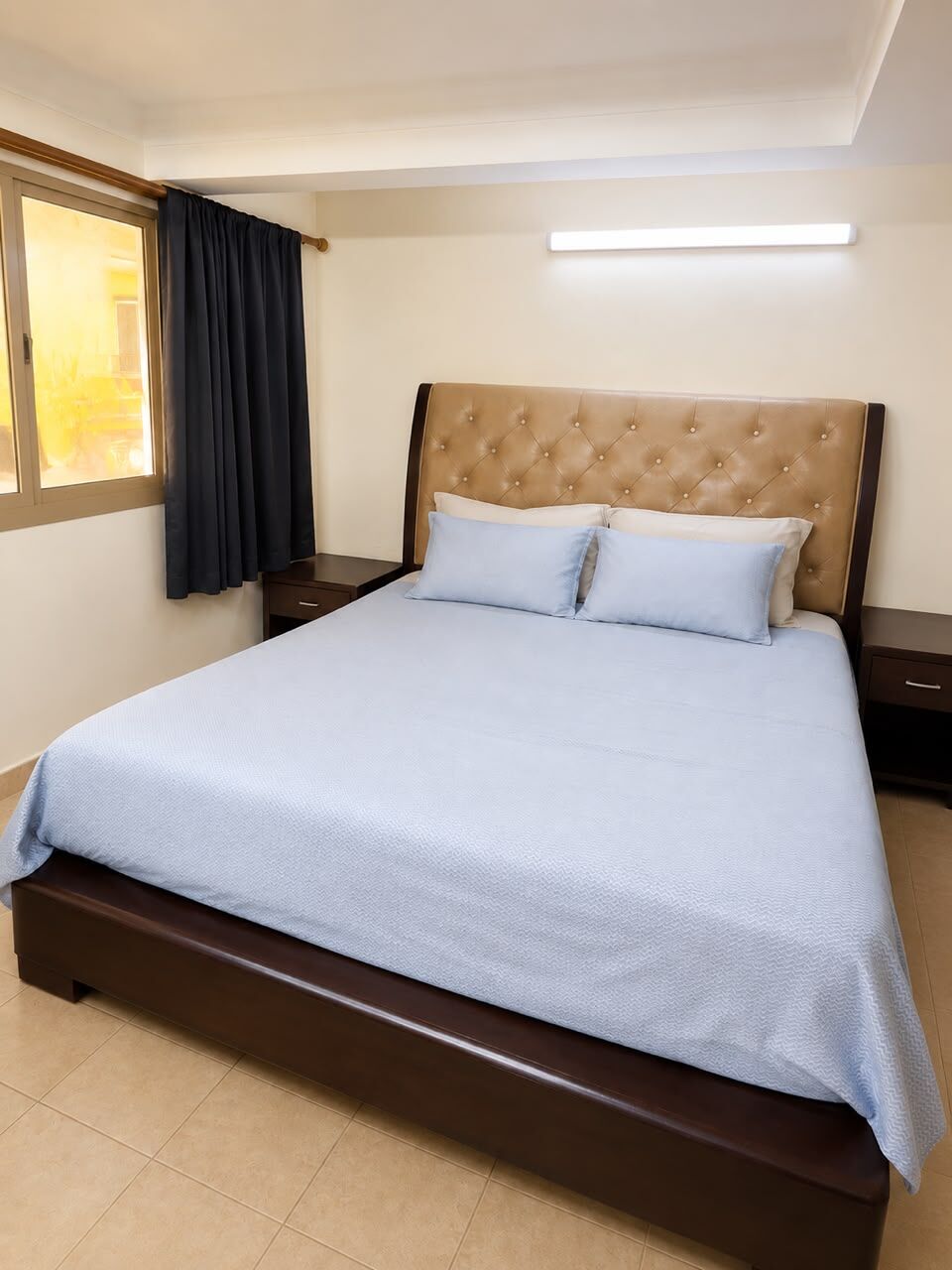 East Riffa, Furniture, BHD 160175,  QUALITY SECOND-HAND FURNITURE FOR SALE(King-size Bed +3-Door Wardrobe + 3 D 2 Side Tables,