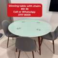 BHD 35,  @@Dinning Table With 3 Chairs In Good Condition For Sale With Delivery