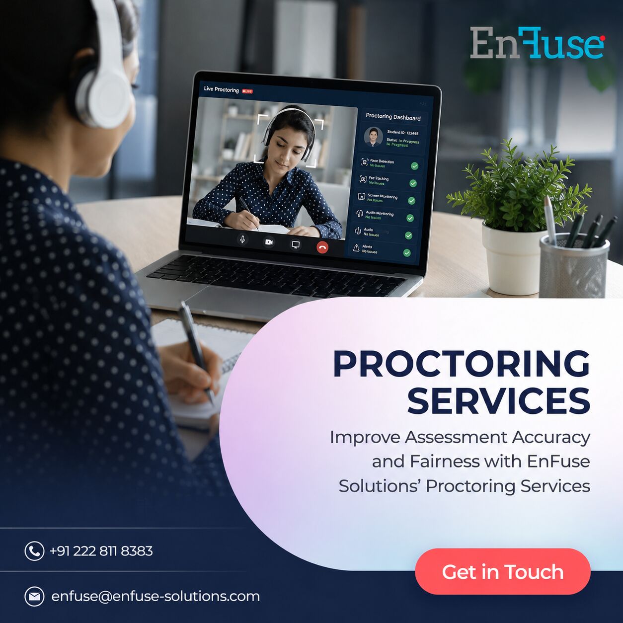 Mumbai, Business, Improve Assessment Accuracy And Fairness With EnFuse Solutions&rsquo; Proctoring Services