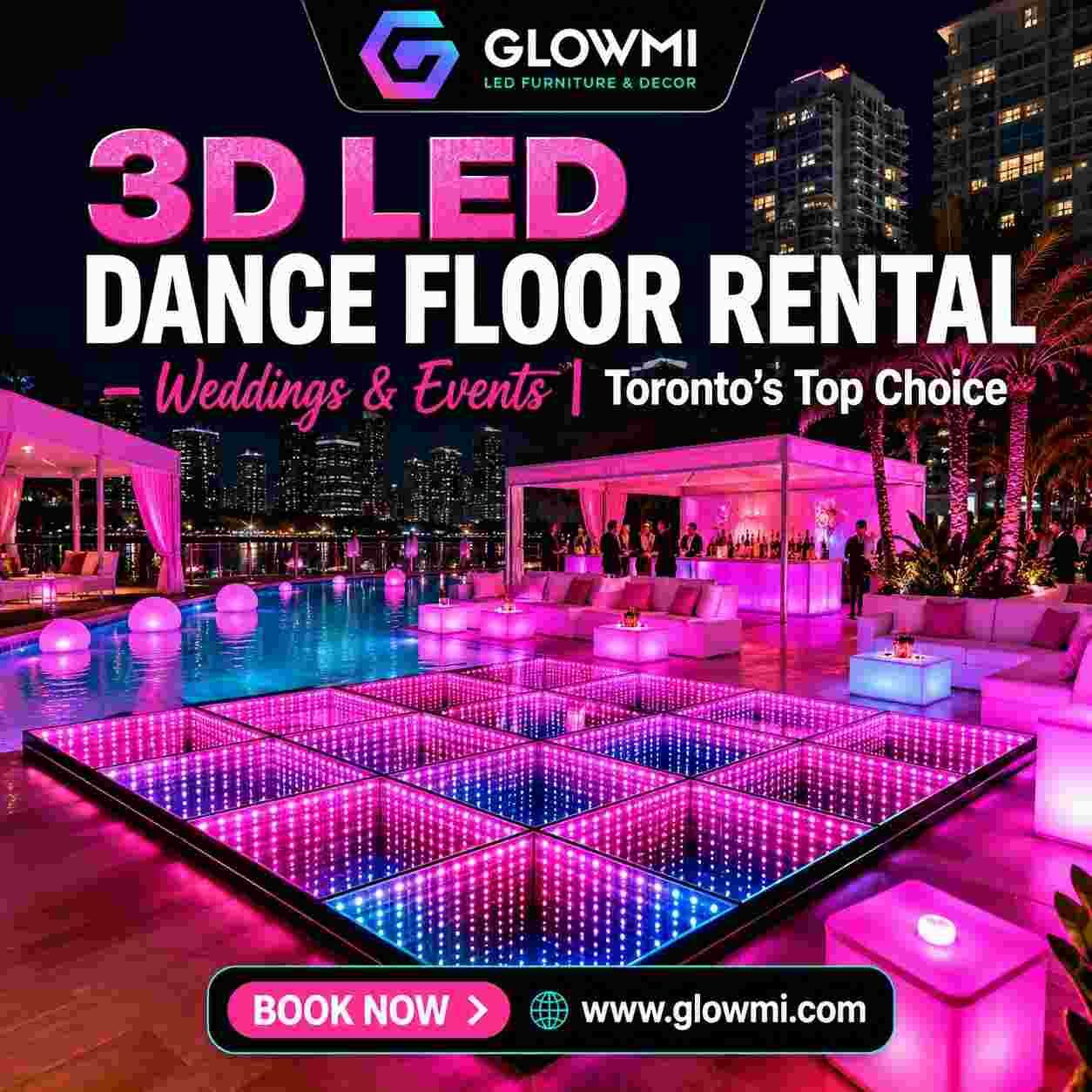 New York, Furniture, USD 300,  3D LED Dance Floor Rental &ndash; Weddings & Events | Toronto
