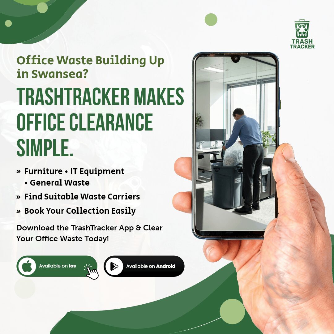 London, Recycling, Fast Office Waste Clearance & Collection In Swansea With TrashTracker