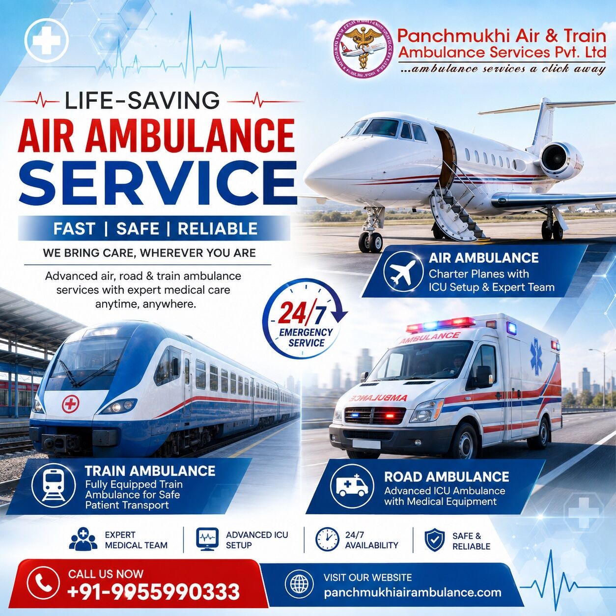 Chennai, Health, Panchmukhi Emergency Air Ambulance From Chennai- Connecting Care, Saving Time