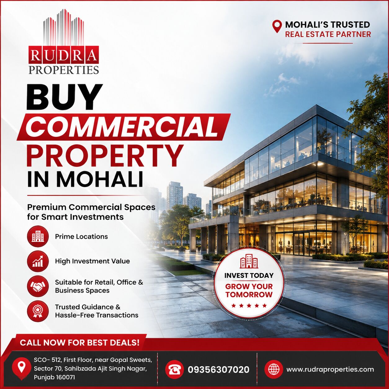 Mumbai, Buildings, Inr 5,  530 Sq. Yard,  Buy Commercial Property In Mohali | Rudra Properties