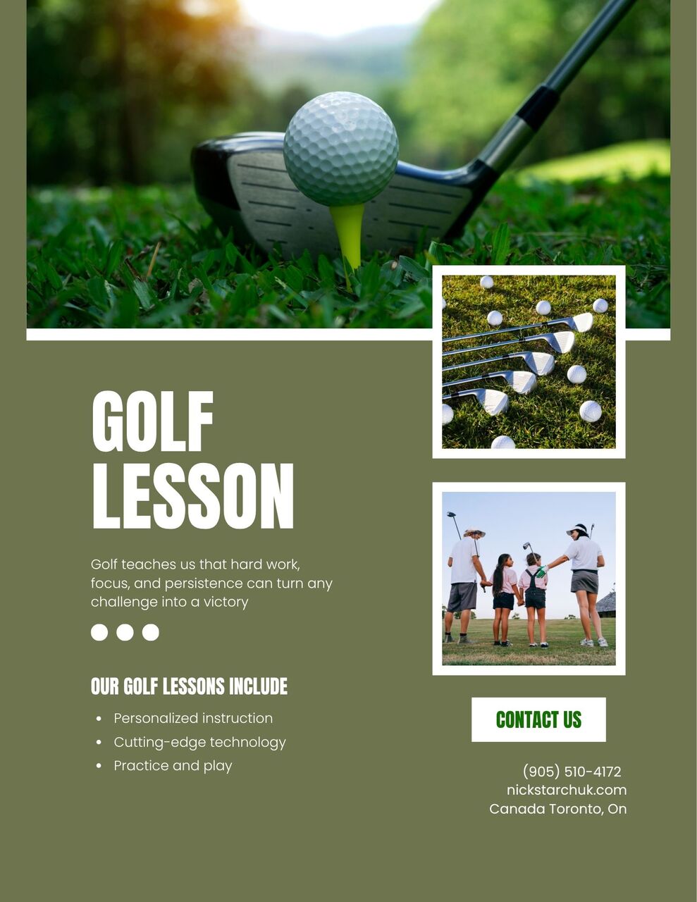 Toronto, Business, Golf Instructor Near Toronto